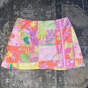 Lilly Pulitzer women’s vintage Vibrant Patchwork Mini Skirt size 8